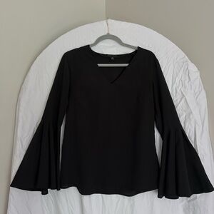 Banana Republic Black Flare Long-sleeve Too